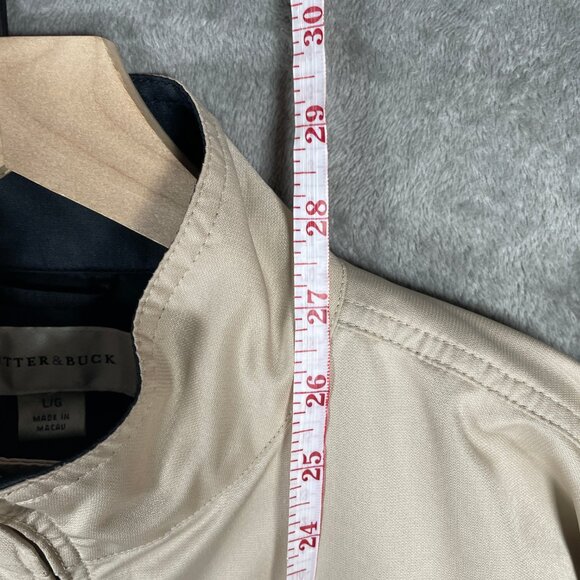 Cutter & Buck Size Large Golf Jacket Beige Windbreaker Casual Outdoor - Picture 5 of 7